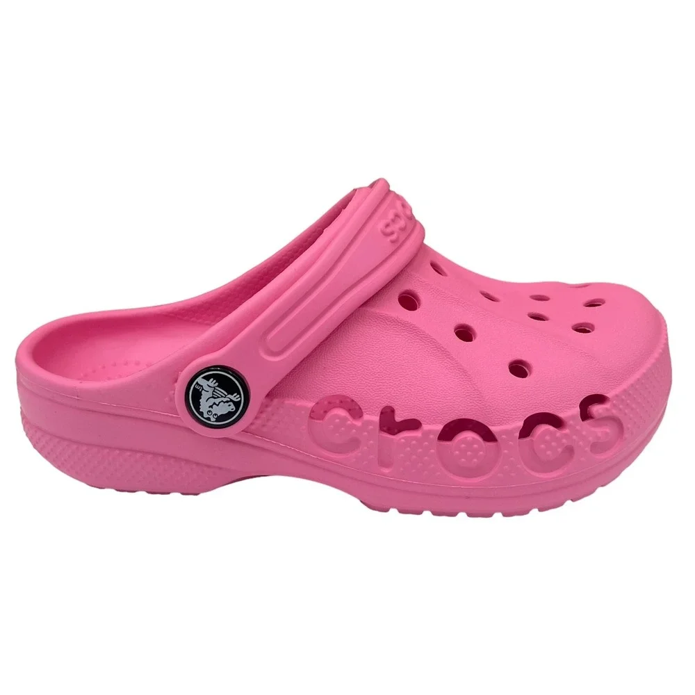 Crocs Little Girls Slip on Clogs Size 11 Pink Water Friendly Lightweight & Comfy